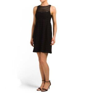 Nanette Lepore Black Eyelet Dress